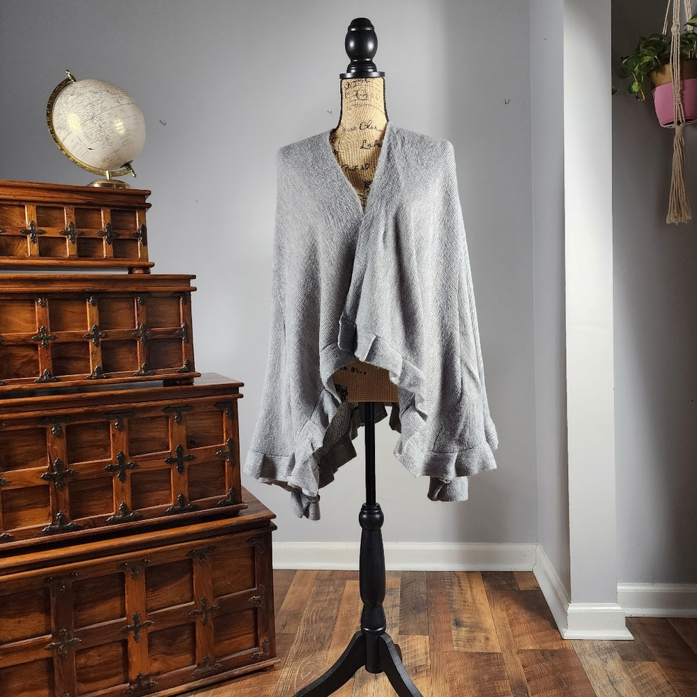 Open-Front Ruffled Wrap - Picture 2 of 5